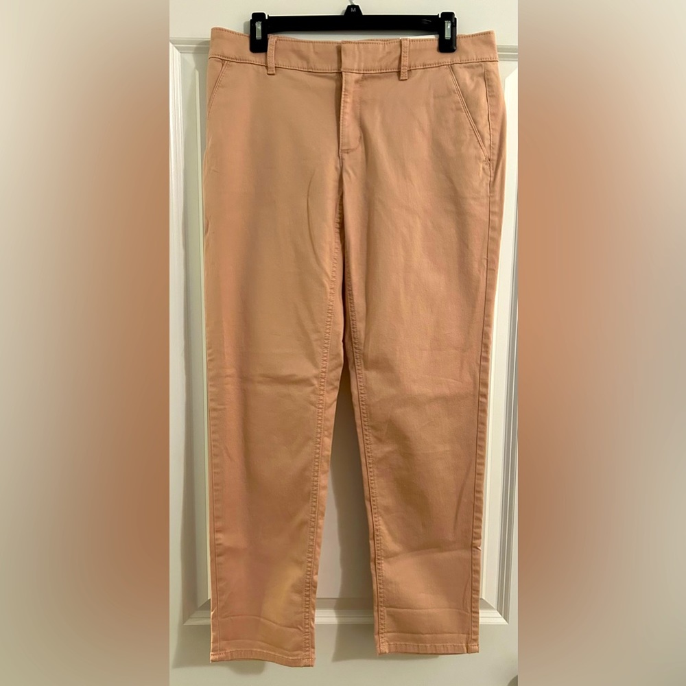 NWT Loft Size 6 Girlfriend Chinos in pale pink
